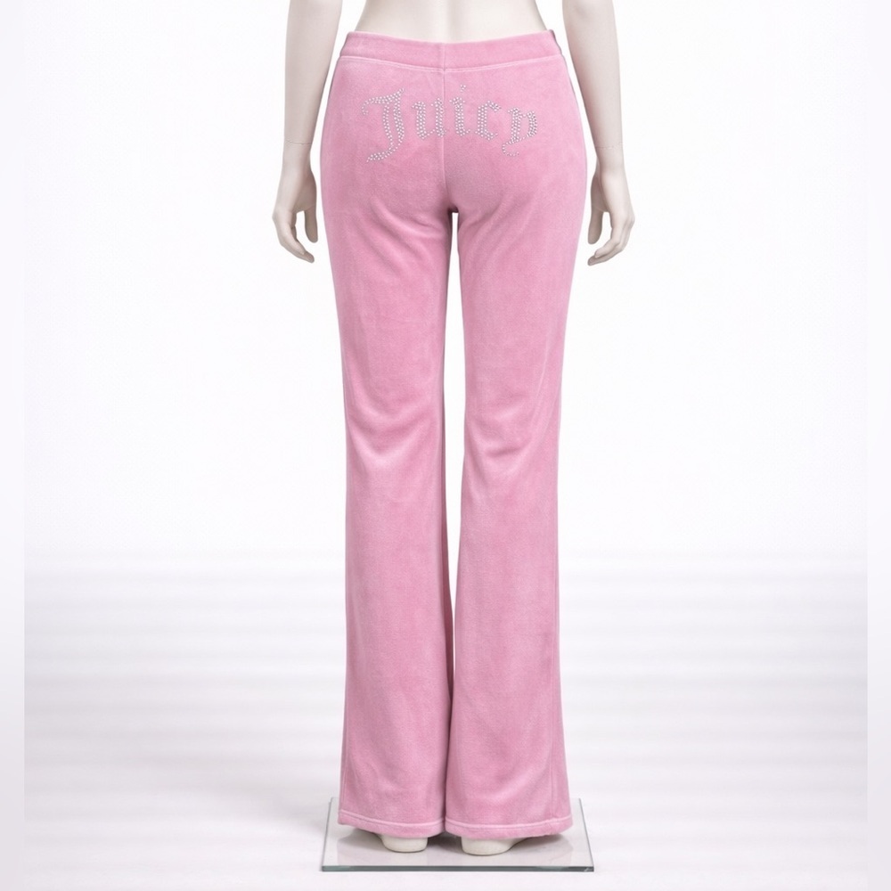 Juicy Couture OG Pink Velour Track Pants – Big Bling Logo, XL NWT, Y2K - Picture 4 of 8